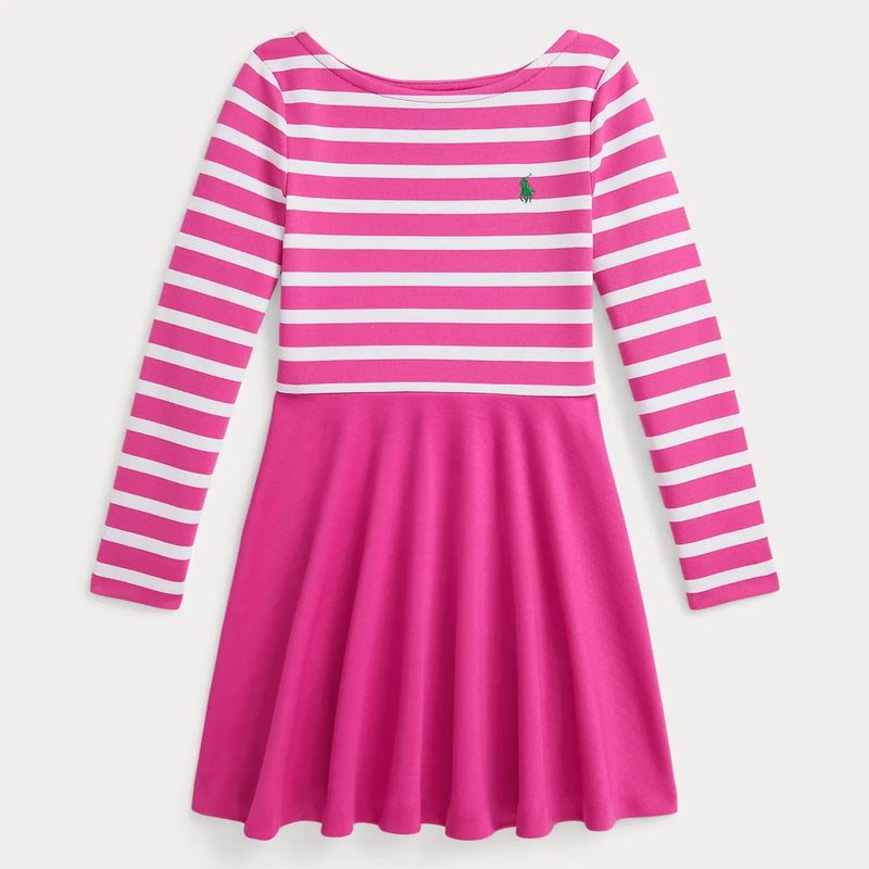 Ralph Lauren girl's striped ponte dress - 312a96139002.