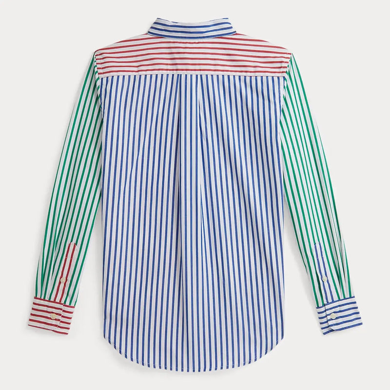 Back of the Ralph Lauren striped shirt.