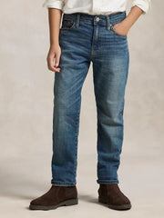 Ralph Lauren sullivan slim stretch jeans with faded look.