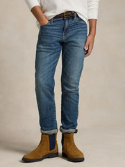 Closer view of the Ralph Lauren sullivan stretch jeans.