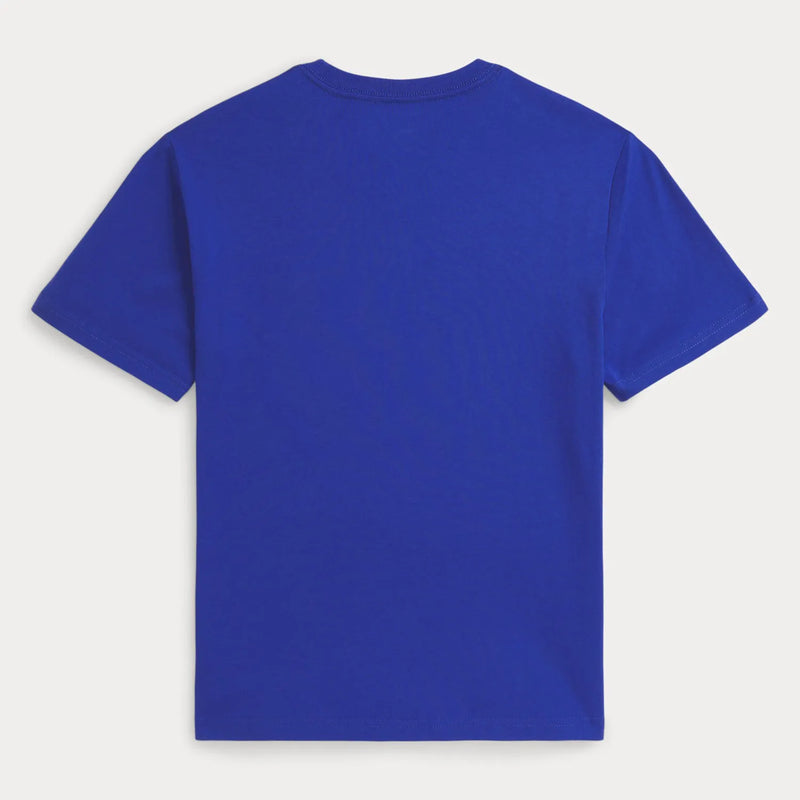 Back of the Ralph Lauren blue t-shirt.