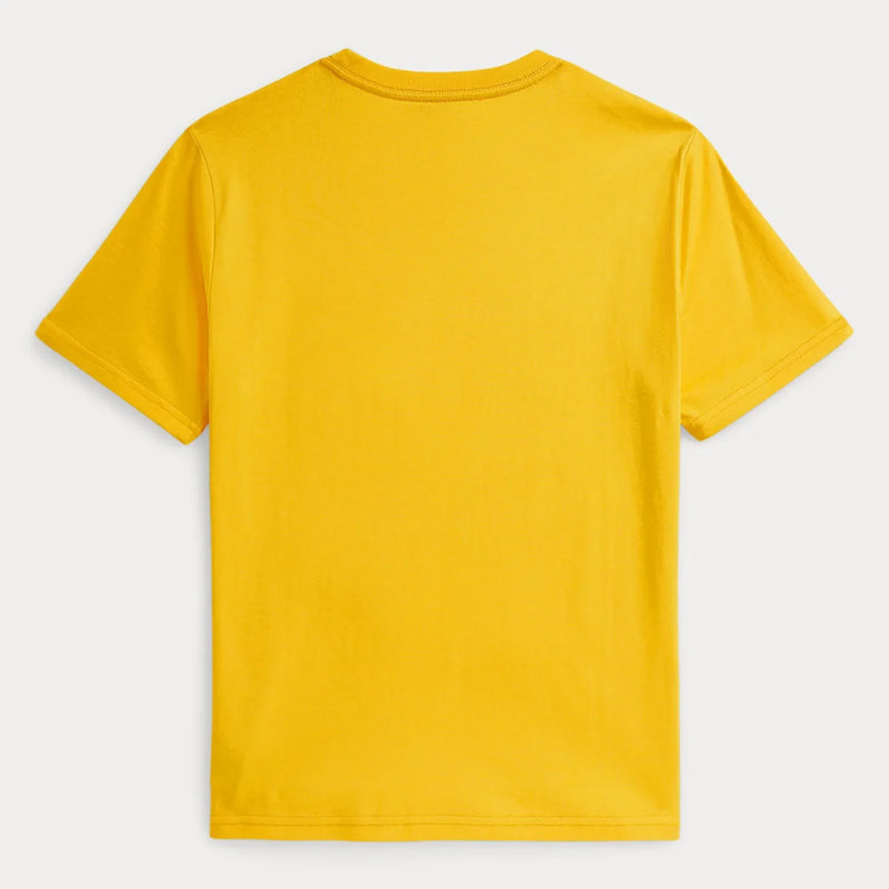 Back of the Ralph Lauren yellow t-shirt.