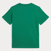Back of the Ralph Lauren green t-shirt.