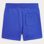 Back view of the Ralph Lauren track shorts.