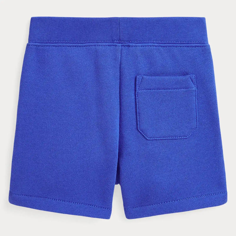 Back view of the Ralph Lauren track shorts.