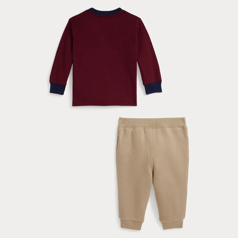 Rear view of the Ralph Lauren polo bear set.