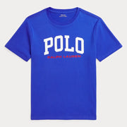 Ralph Lauren boy's blue varsity t-shirt - 322958159001.