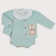 Sardon bunny jacket & romper - 25ve-371.