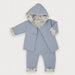 Sardon blue cecilia coat & dungarees - 24cb-607.