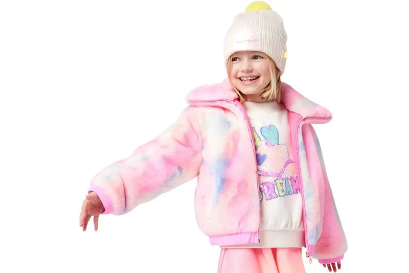 Billieblush Faux Fur Jacket - Pink