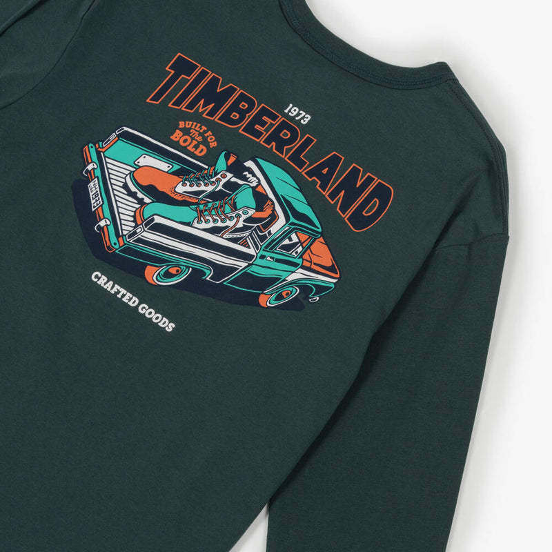 Closer look at the Timberland long sleeve t-shirt.