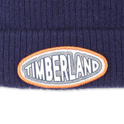 Timberland bobble hat with embroidered logo.