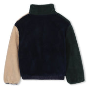 Back of the Timberland colourblock fleece.