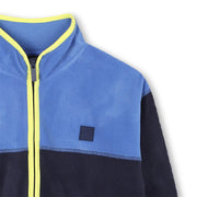 Closer look at the Timberland colourblock fleece.