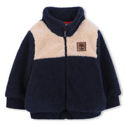 Timberland boy's navy colourblock fleece - t60594.