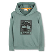 Timberland forest green logo hoodie - t60383.