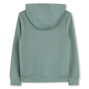 Back of the Timberland logo hoodie.