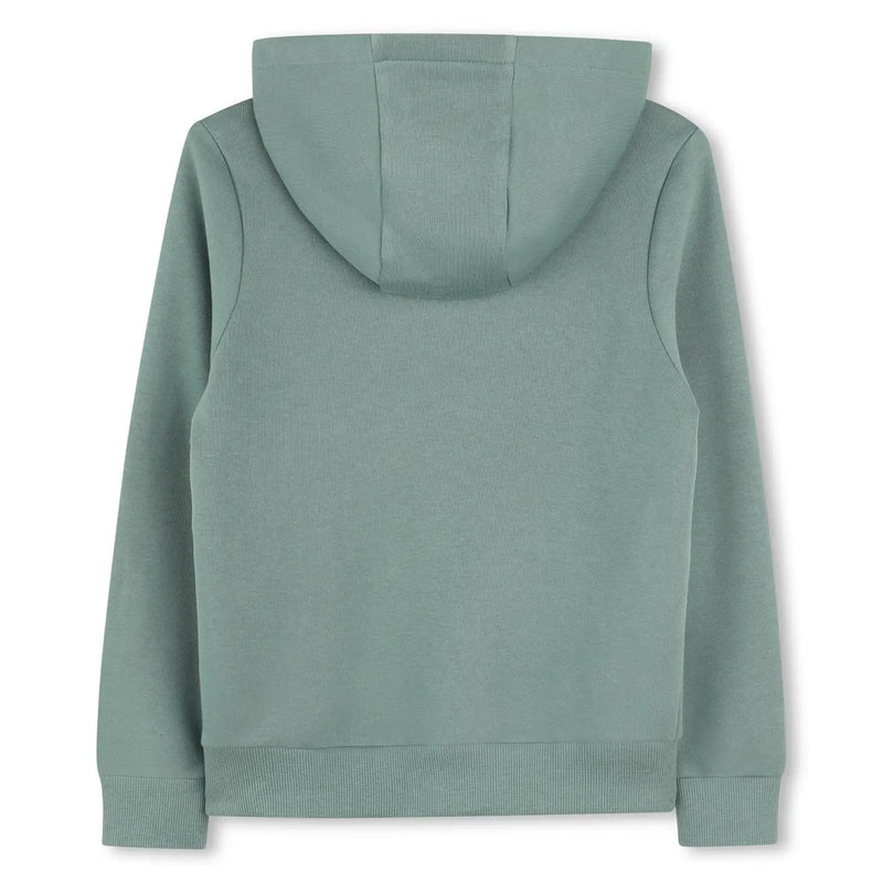 Back of the Timberland logo hoodie.