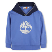 Timberland boy's lavender blue logo hoodie - t60549.