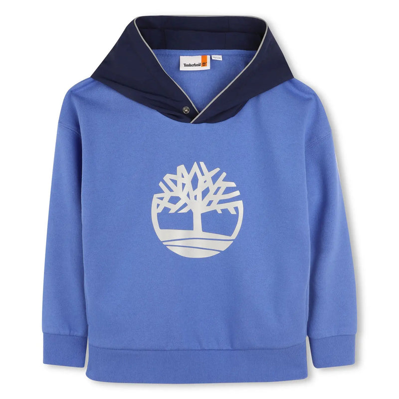 Timberland boy's lavender blue logo hoodie - t60549.