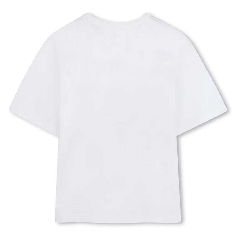 Back of the Timberland logo t-shirt.