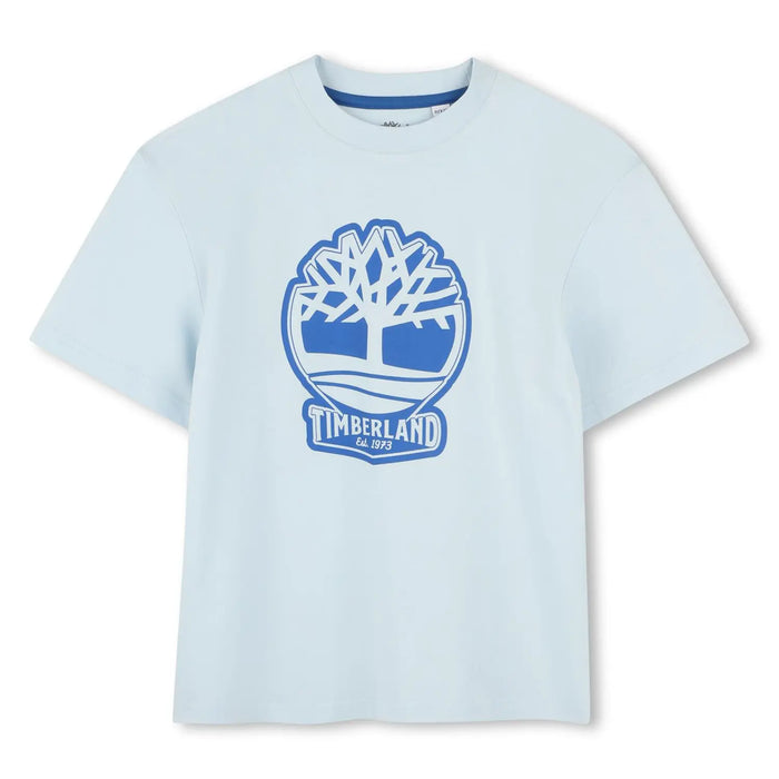 Timberland boy's blue tree logo t-shirt - t60422.