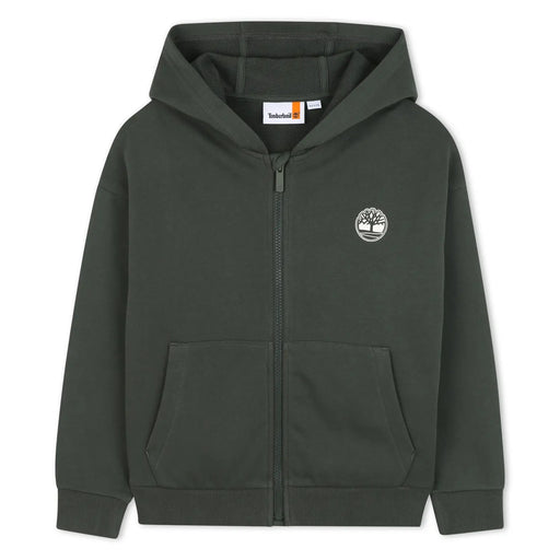 Timberland boy's green zip up hoodie - t60451.