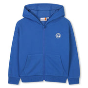 Timberland boy's blue zip up hoodie - t60451.