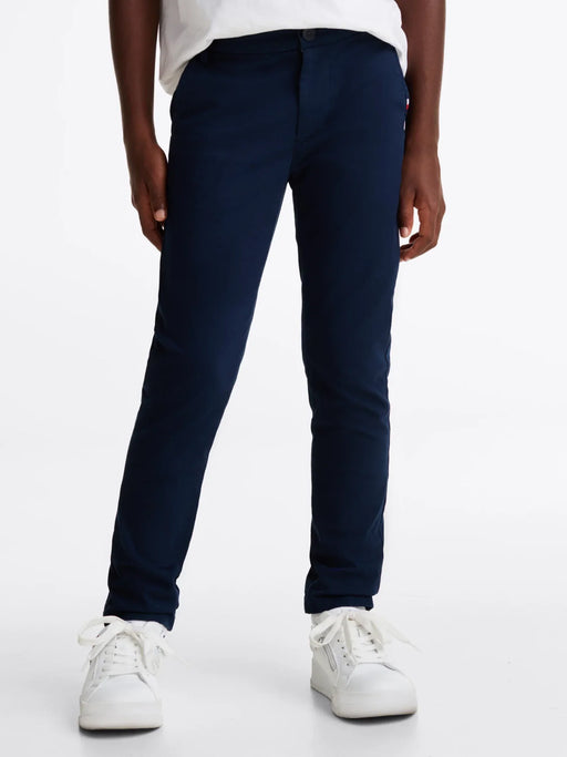 Closer view of the Tommy Hilfiger 1985 chinos.