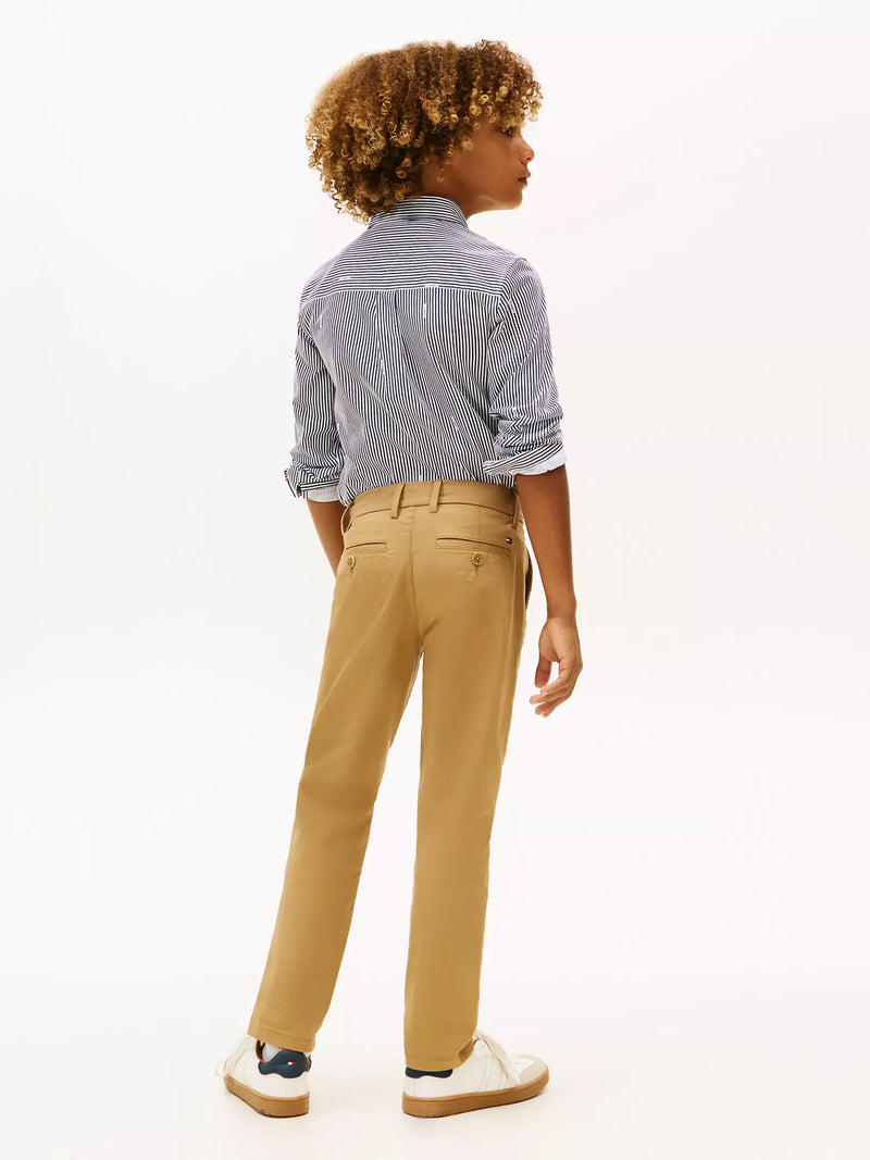 Back of the Tommy Hilfiger tan 1985 chinos.