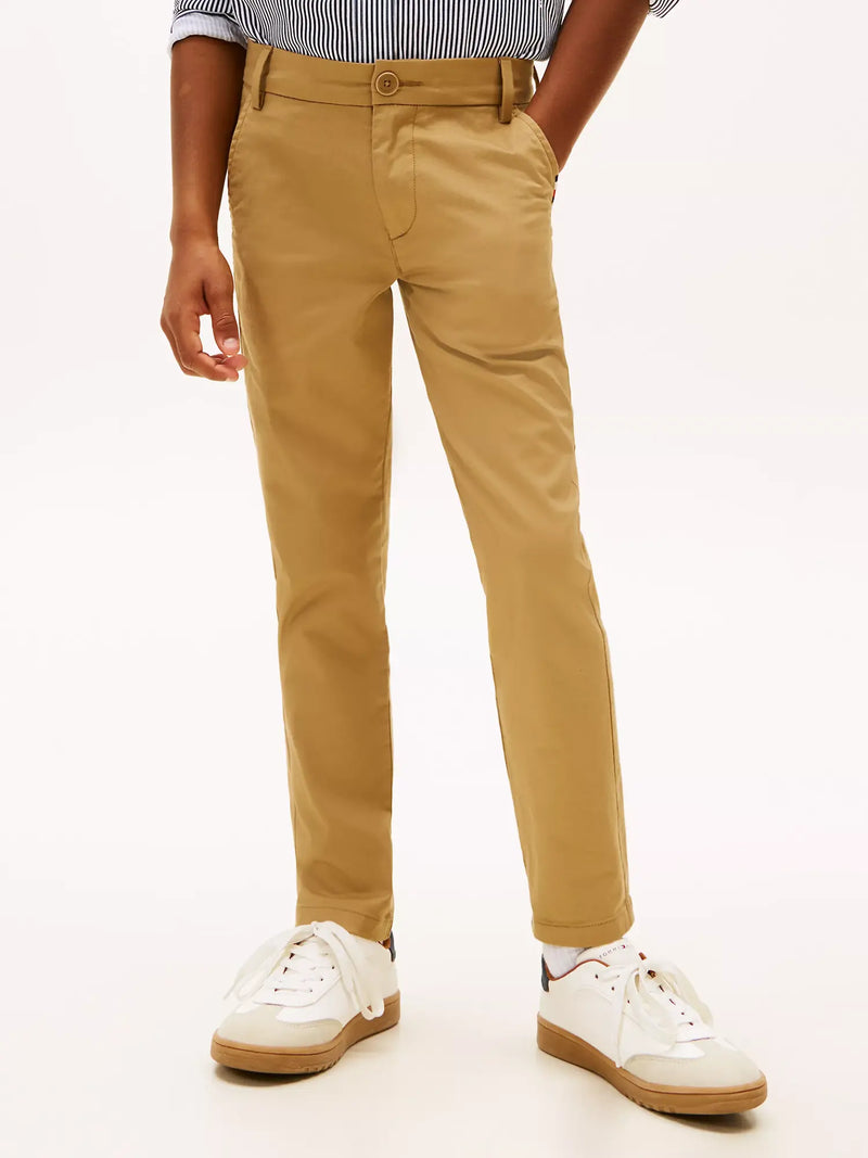 Closer view of the Tommy Hilfiger 1985 chinos.