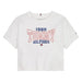 Tommy Hilfiger girl's white 1985 varsity t-shirt - kg07441.