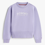 Tommy Hilfiger girl's arched logo sweatshirt - kg08989.