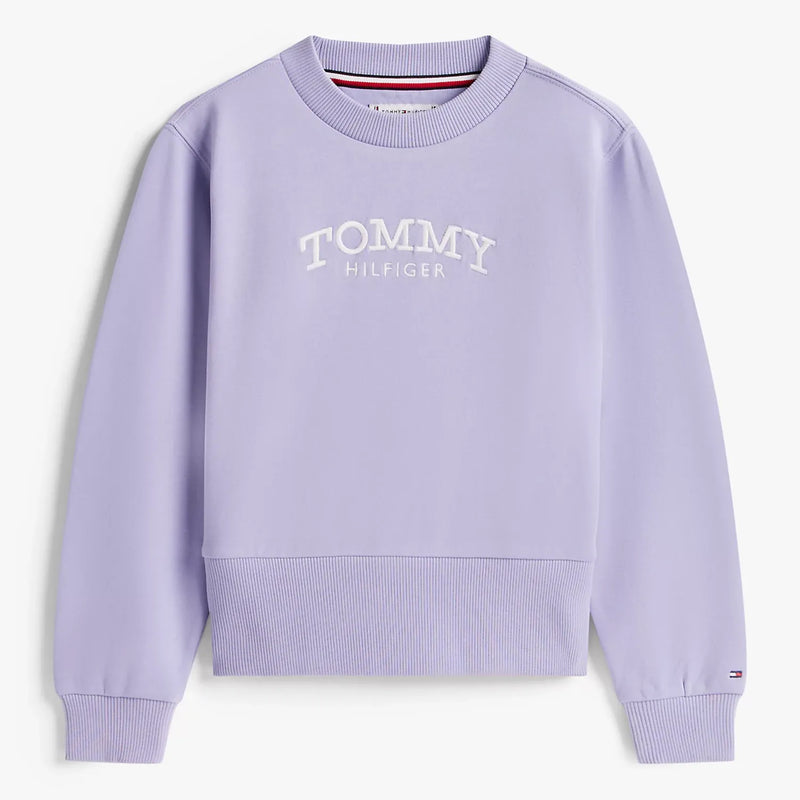 Tommy Hilfiger girl's arched logo sweatshirt - kg08989.