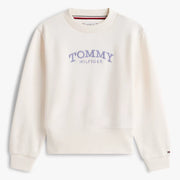 Tommy Hilfiger girl's arched logo sweatshirt - kg08989.