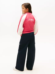 Tommy Hilfiger bomber jacket with embroidered logo on the back.