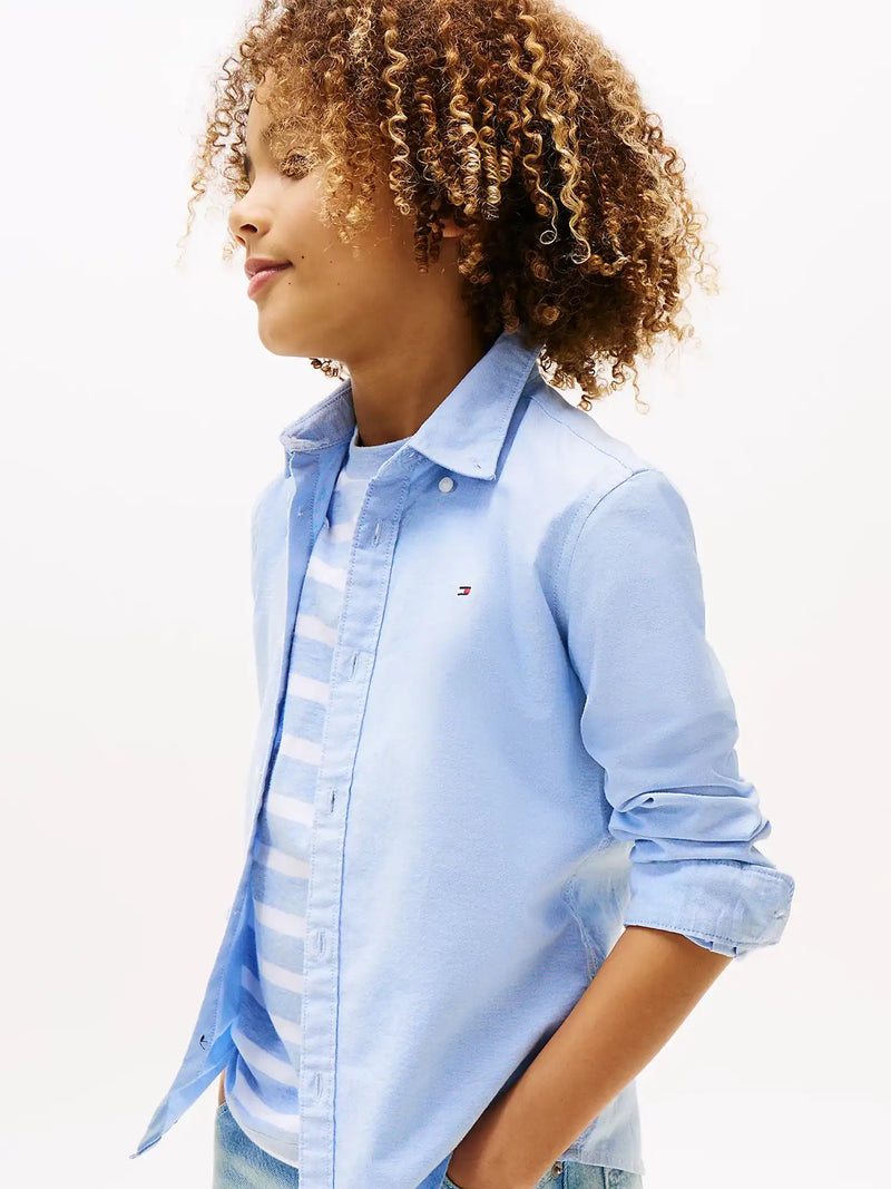 Tommy Hilfiger Stretch Oxford Shirt - Blue