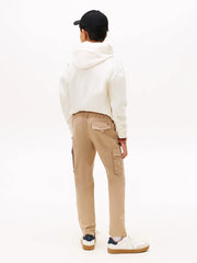 Back of the Tommy Hilfiger tan cargo pants.