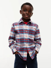 Closer look at the Tommy Hilfiger check shirt.