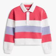 Tommy Hilfiger girl's colourblock polo shirt - kg09340.