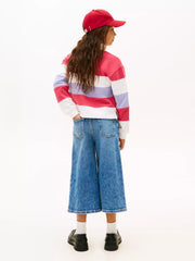 Back of the Tommy Hilfiger colourblock polo shirt.