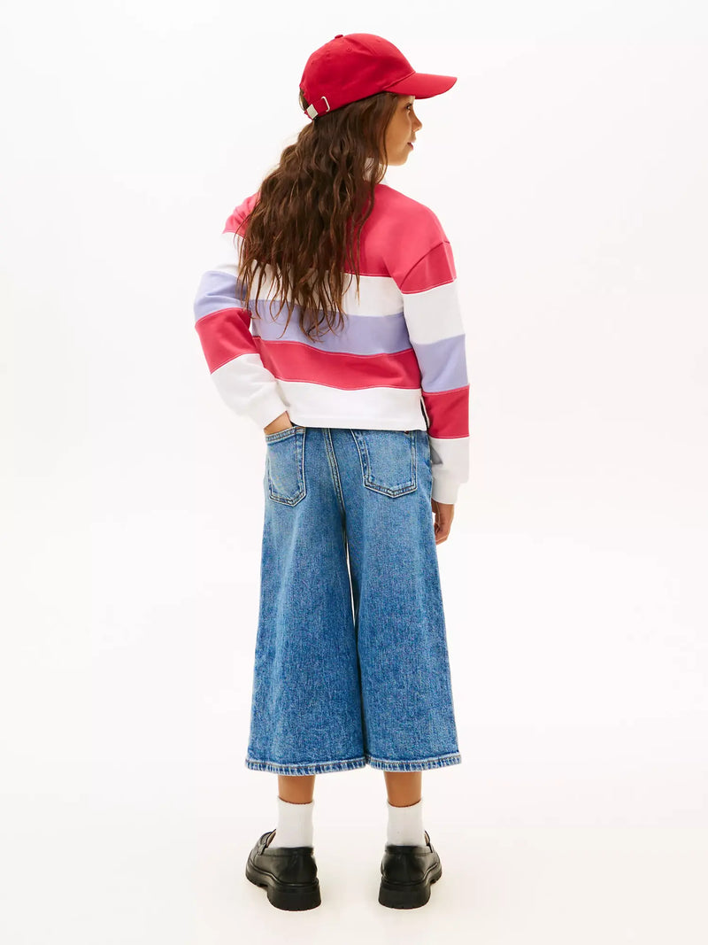 Back of the Tommy Hilfiger colourblock polo shirt.