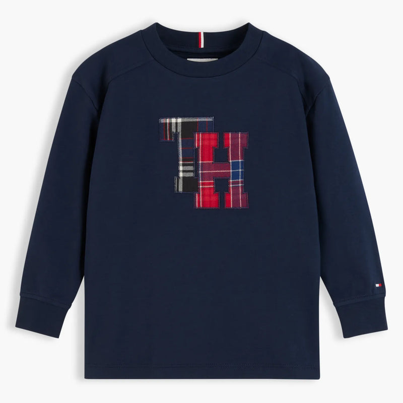 Tommy Hilfiger dark night navy crest t-shirt - kb10732.