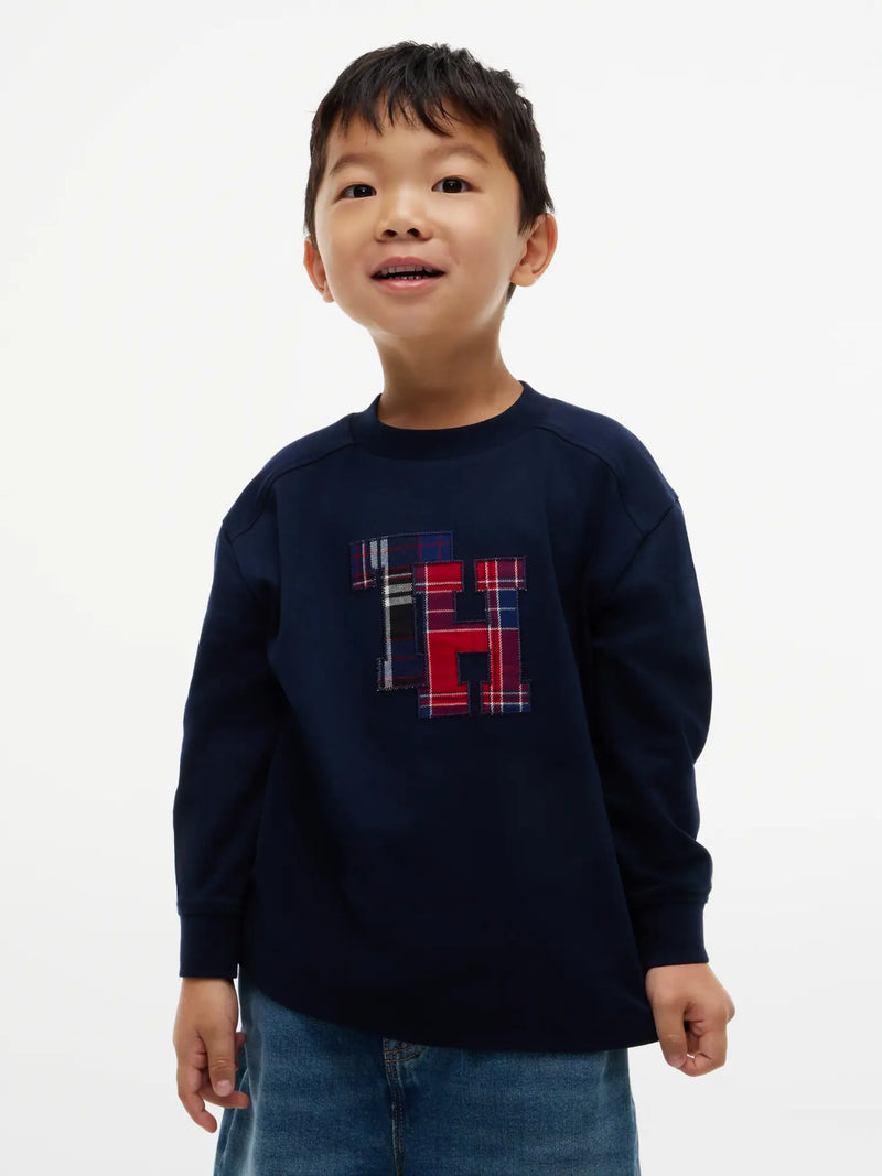 Closer view of the Tommy Hilfiger crest t-shirt.