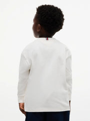 Rear view of the Tommy Hilfiger crest t-shirt.