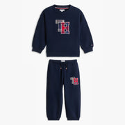 Tommy Hilfiger dark night navy crest tracksuit - ks00788.