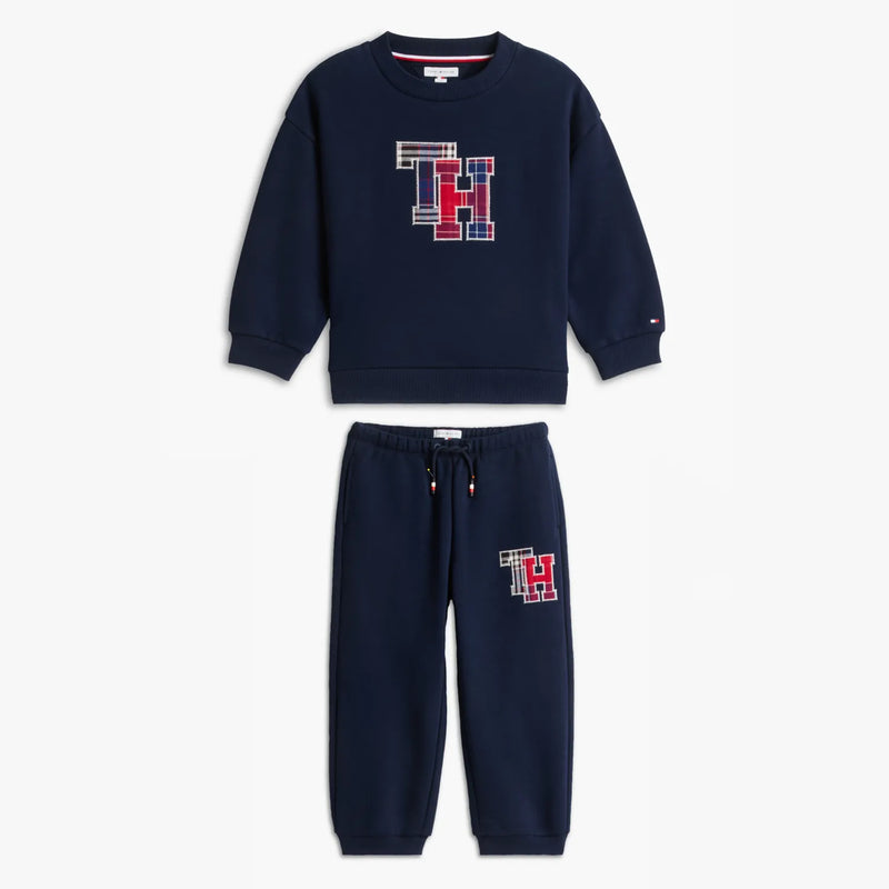 Tommy Hilfiger dark night navy crest tracksuit - ks00788.