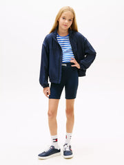 Girl modelling the Tommy Hilfiger cycle shorts.