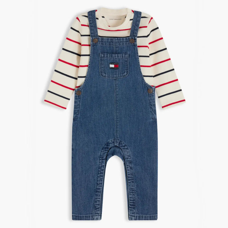 Tommy Hilfiger baby boy's dungaree set - kn02427.