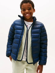 Closer view of the Tommy Hilfiger essential down jacket.